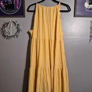 Yellow Tiered Dress